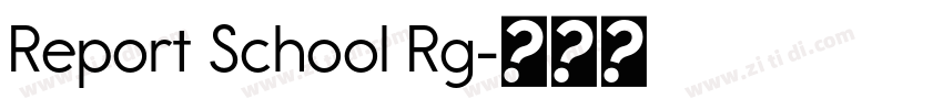 Report School Rg字体转换 Report School Rg字体转换